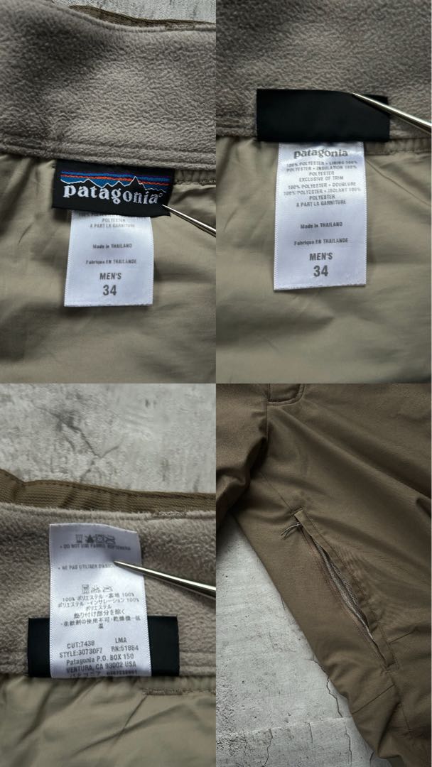 patagonia 07F スキー　スノボーパンツ　W34