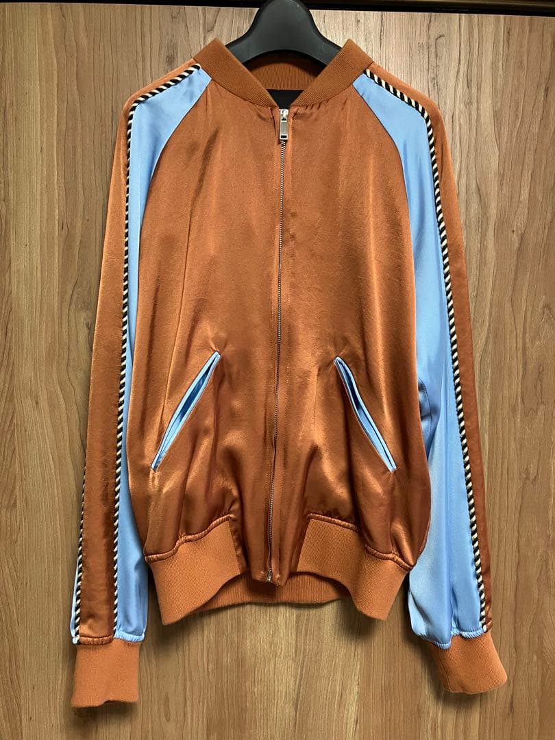 【美品】CHRISTIAN DADA 刺繍スカジャン　ガシャ髑髏