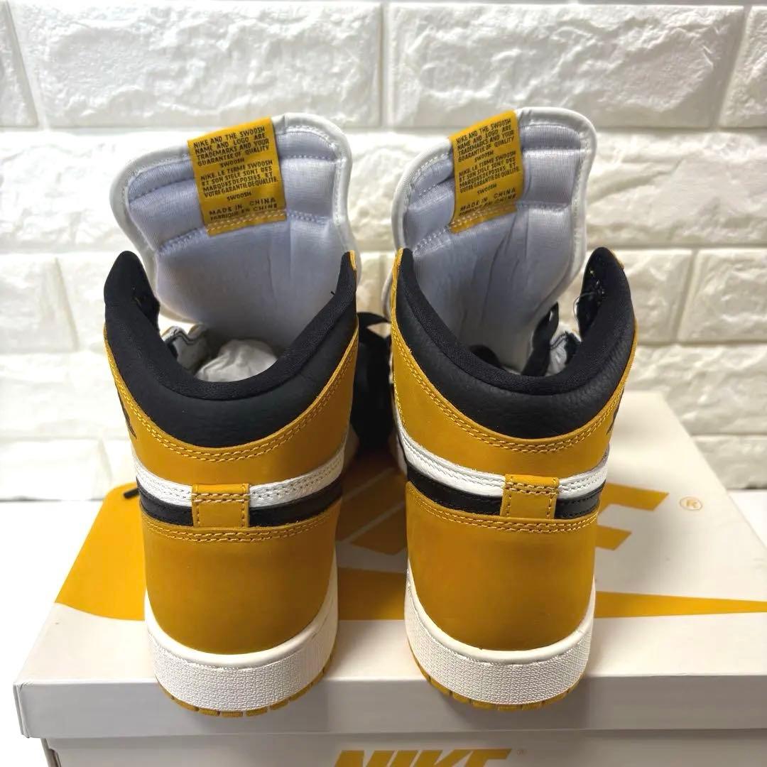 新品NIKE エアジョーダン 1 レトロ ハイ OG イエローオークル 24.5