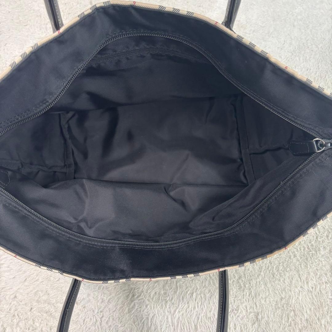 バーバリーブルーレーベル ノバチェック柄マザーズバッグ トートバッグ 大容量