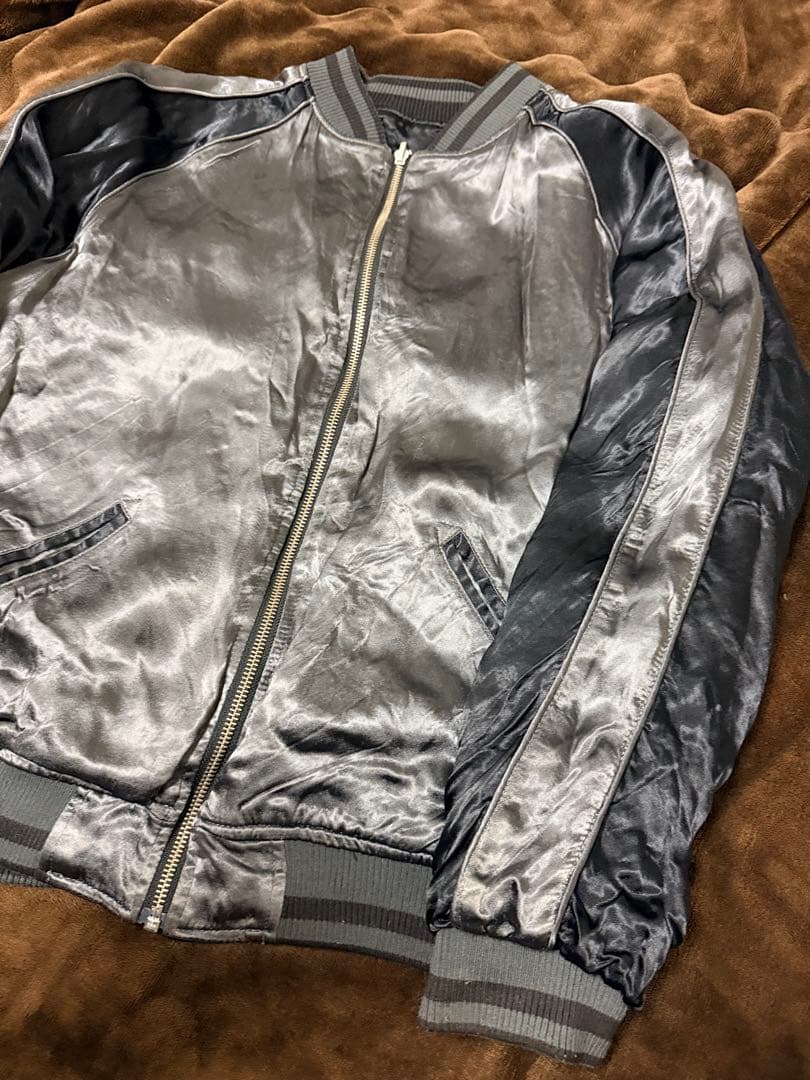 ２面用 絡繰魂 九尾の狐 日本限定 スカジャン レーヨン vintage