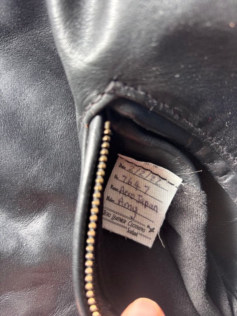 希少AERO LEATHER Caferacerエアロレザー 　ブラック 42