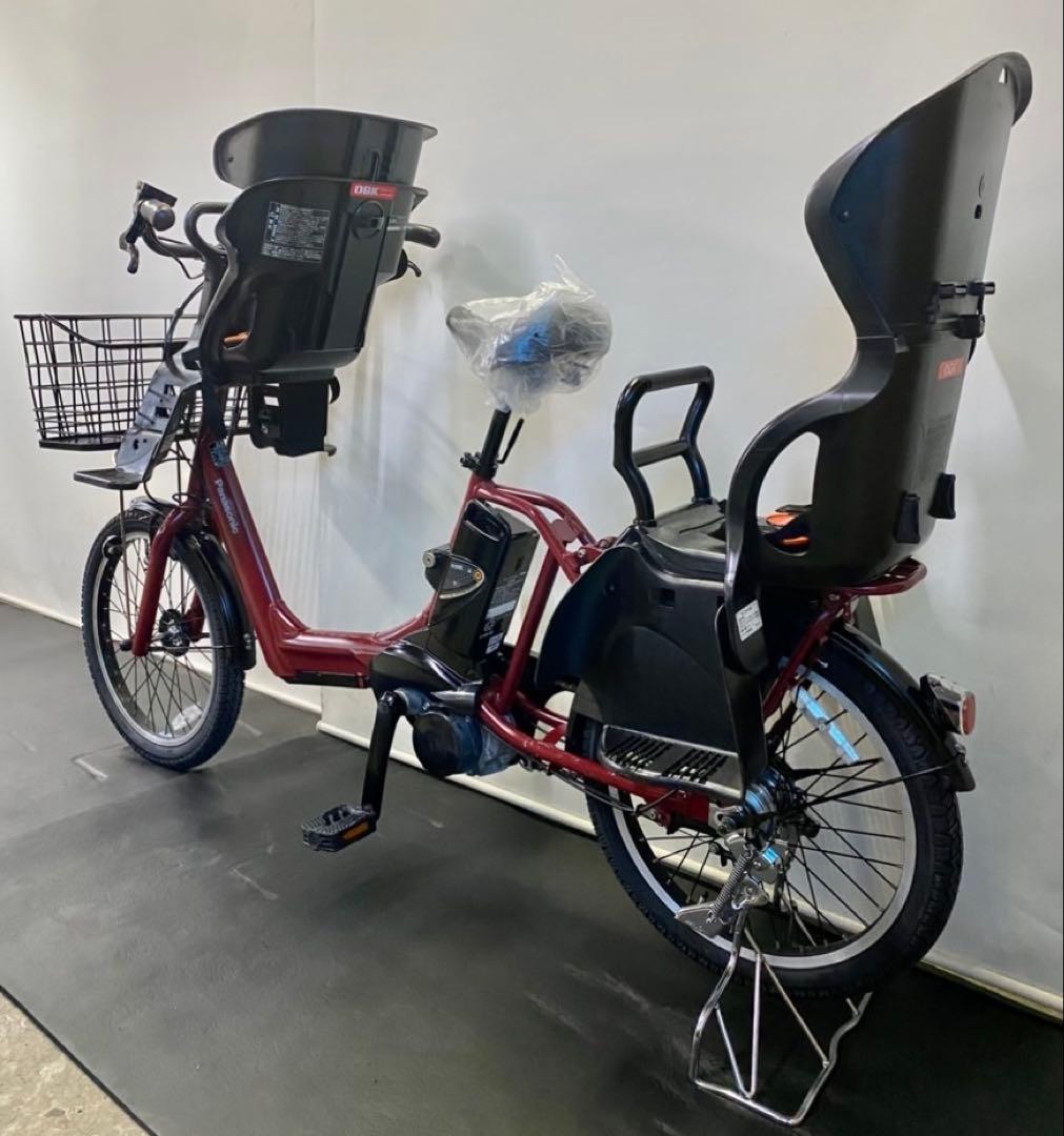 1年保証 パナソニック　ギュットアニーズ　20インチ　赤色　電動アシスト自転車