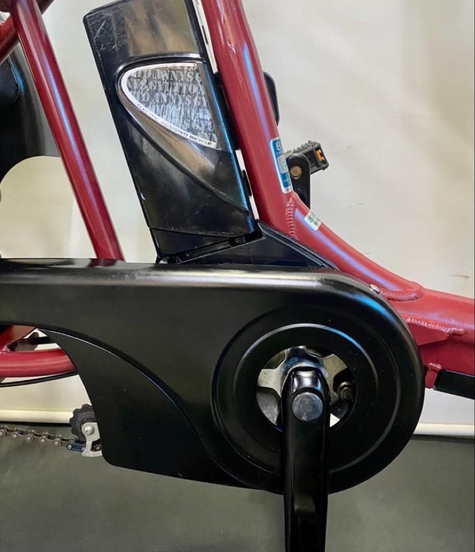 1年保証 パナソニック　ギュットアニーズ　20インチ　赤色　電動アシスト自転車