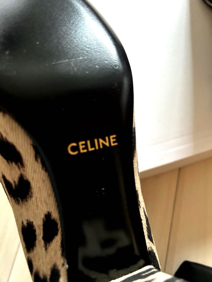 【新品】CELINE セリーヌ トリオンフ レオパード パンプス 37