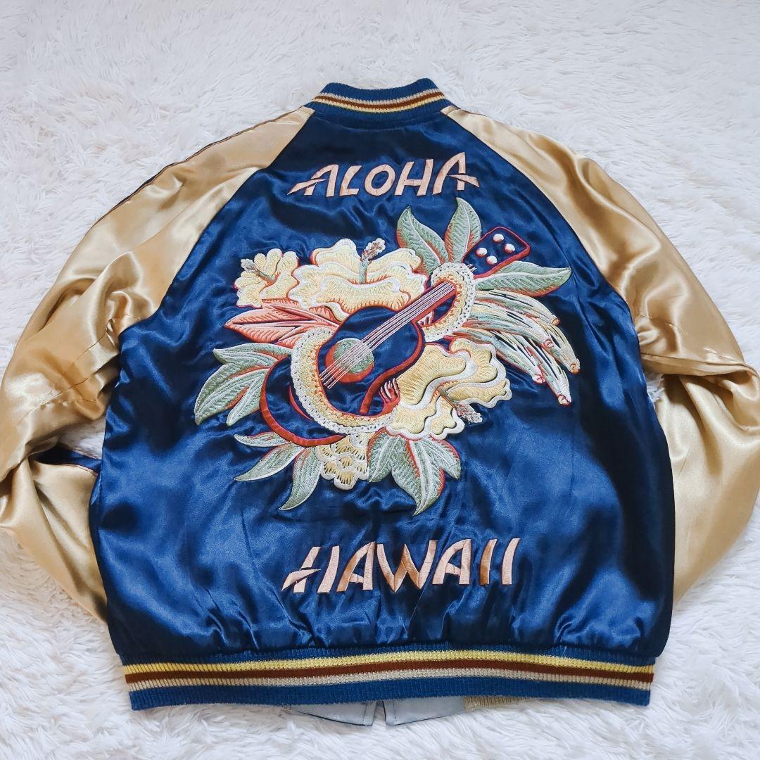 希少 テーラー東洋 スカジャン リバーシブル 龍 アロハ刺繍 スーベニア M
