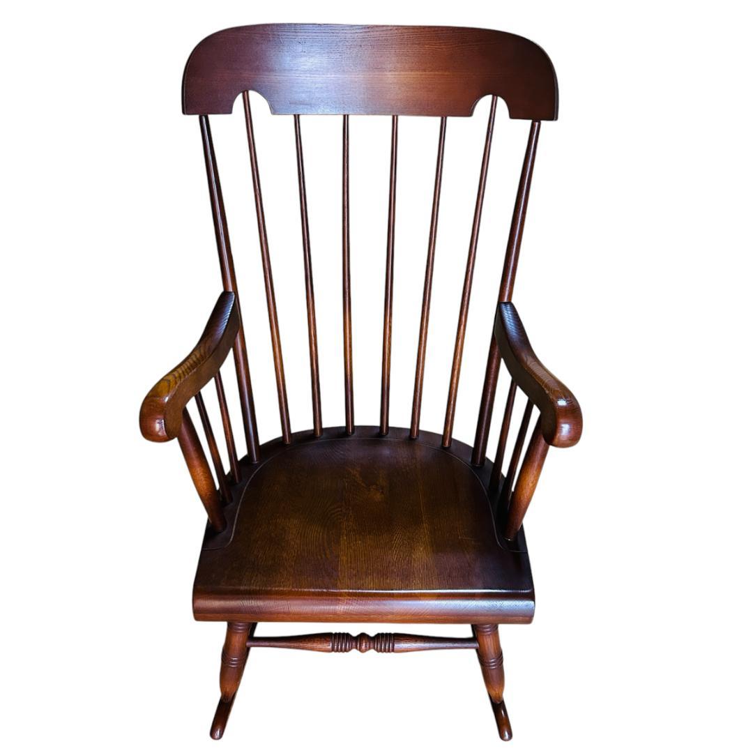 飛騨産業(HIDA) キツツキマーク 穂高 ロッキングチェア オーク材 揺り椅子