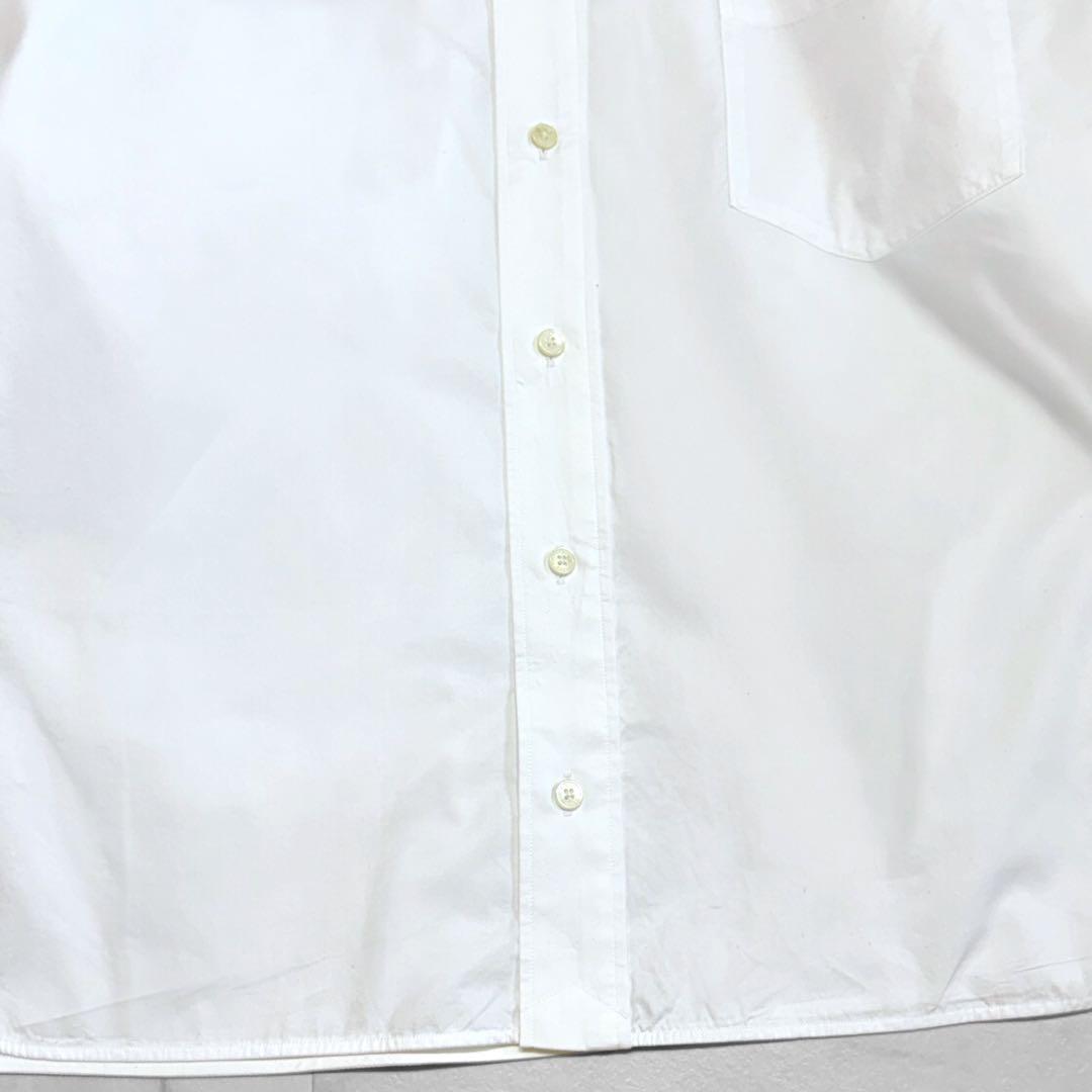 ティッカ ボックスシャツ ホワイト ミニ襟 ワイド オーバーサイズ ゆったり