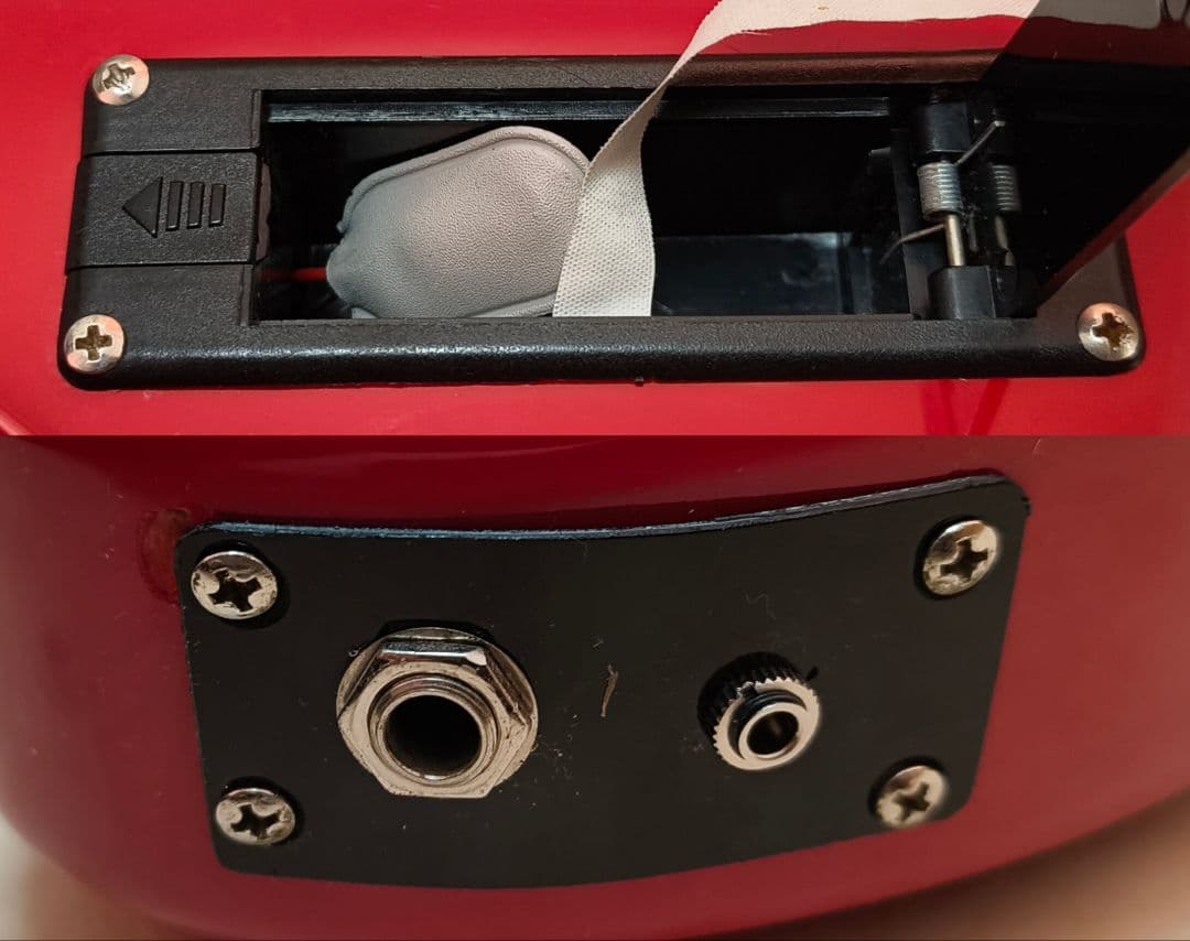 【超美品】ZO-3 レッド アンプ内蔵ミニギター 専用ケース付 ぞーさん