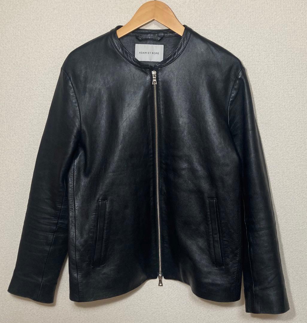 ADAM ET ROPE アダムロペ　レザージャケット　羊革　サイズL