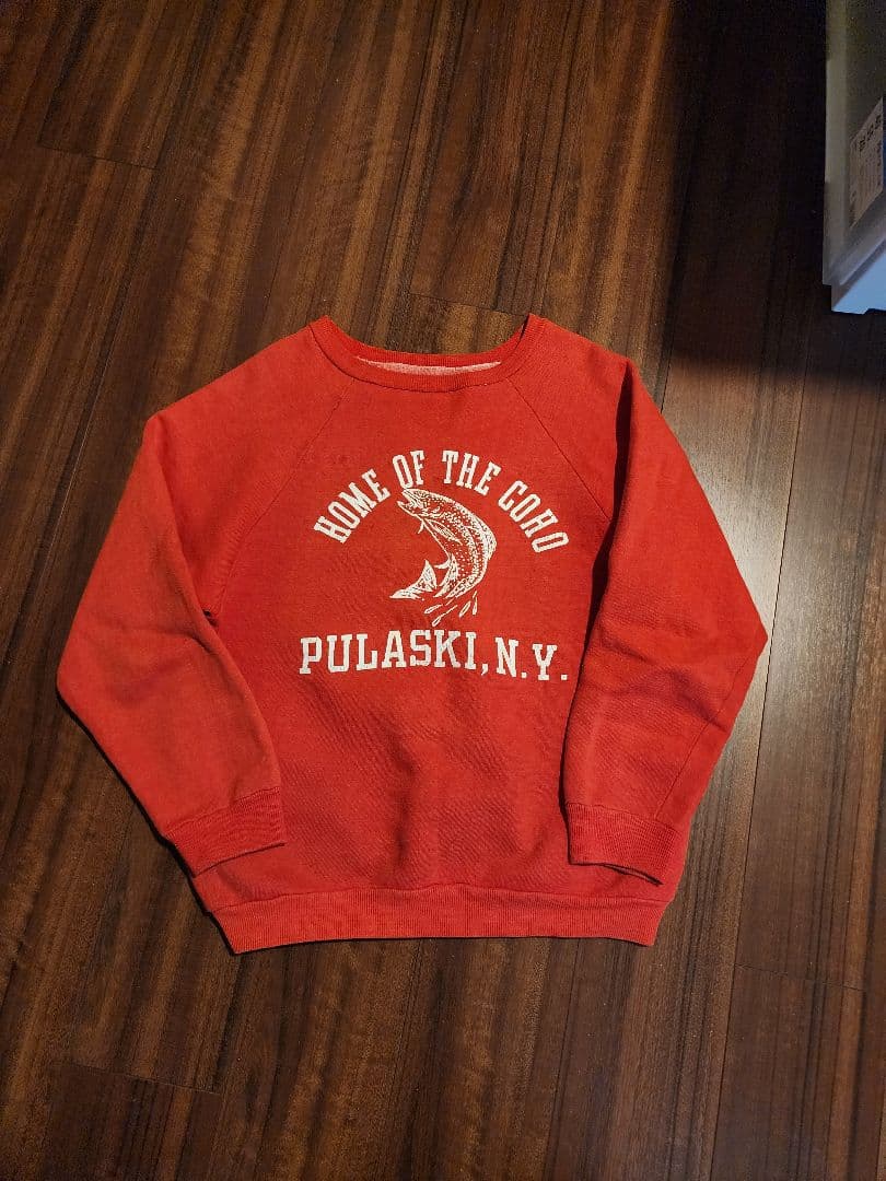 60s ヴィンテージ スウェット ラグランスリーブ　赤