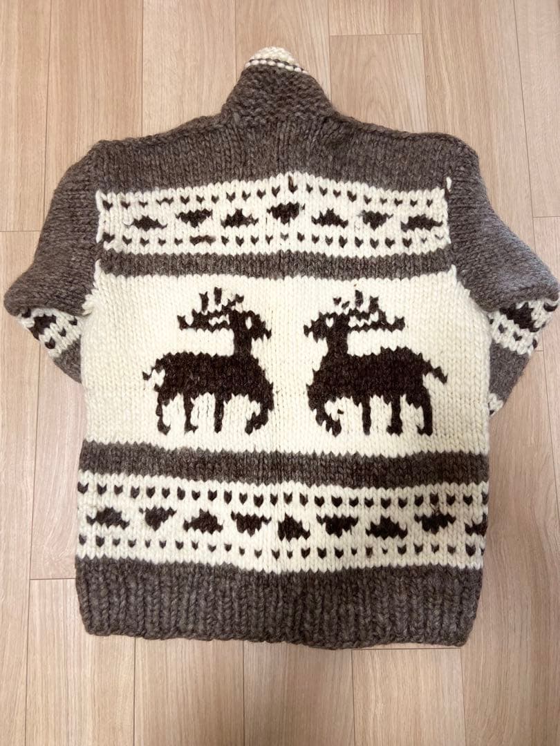 Kanata トナカイ柄カーディガン