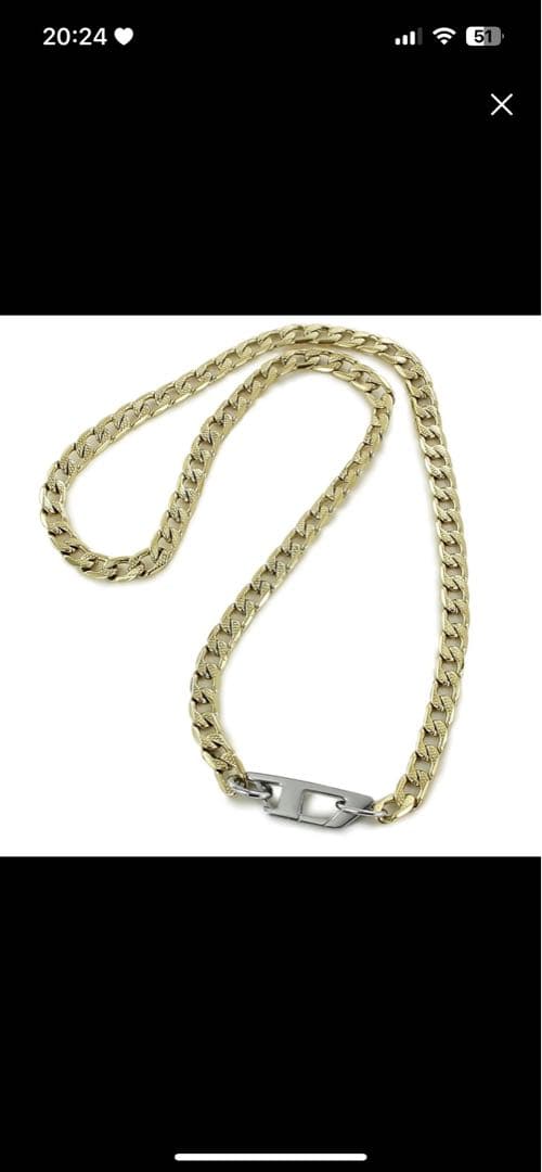 DIESEL金ネックレス