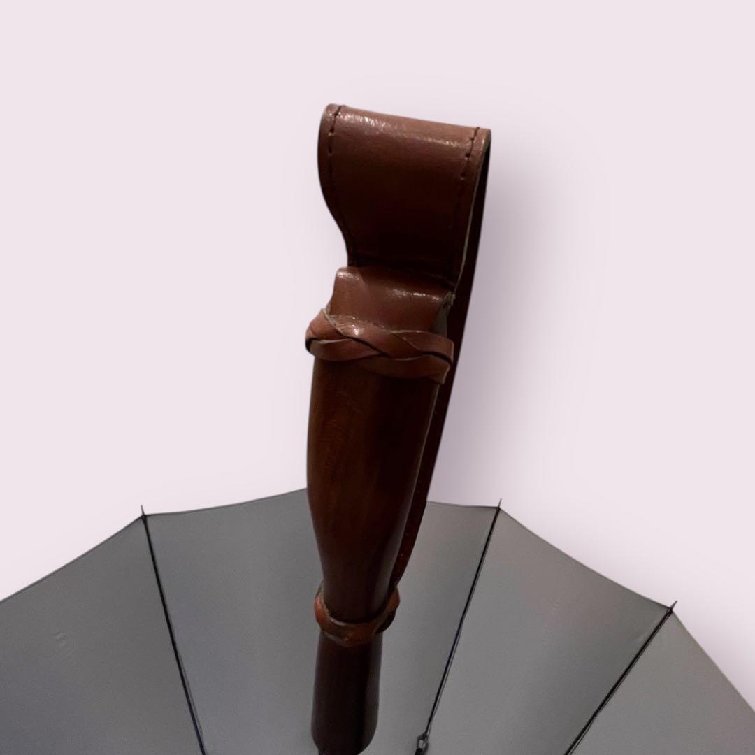 福井洋傘　ZENZA　89㎝　ツートンカラー　長傘　メンズ　高級傘　箱付き