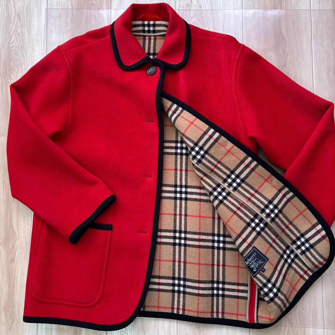 Burberry 赤 ウール ダッフルコート