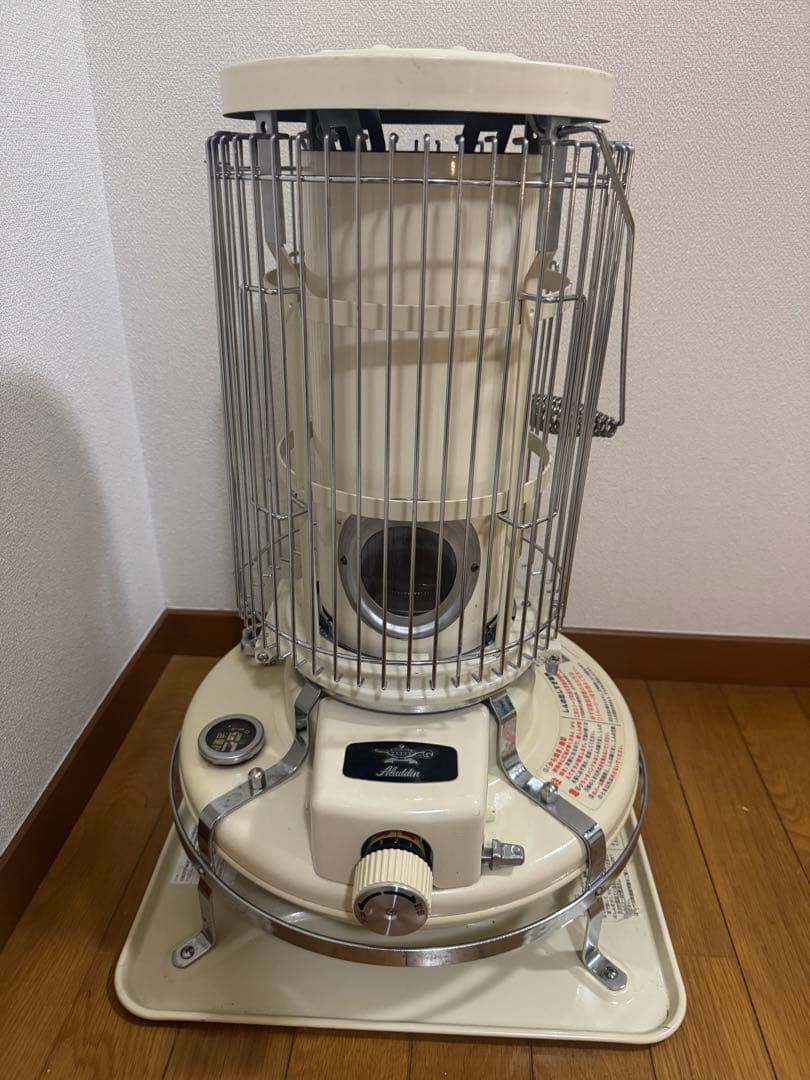 アラジン 石油 ストーブ ブルーフレーム ホワイト　保存袋（未使用）、説明書付き