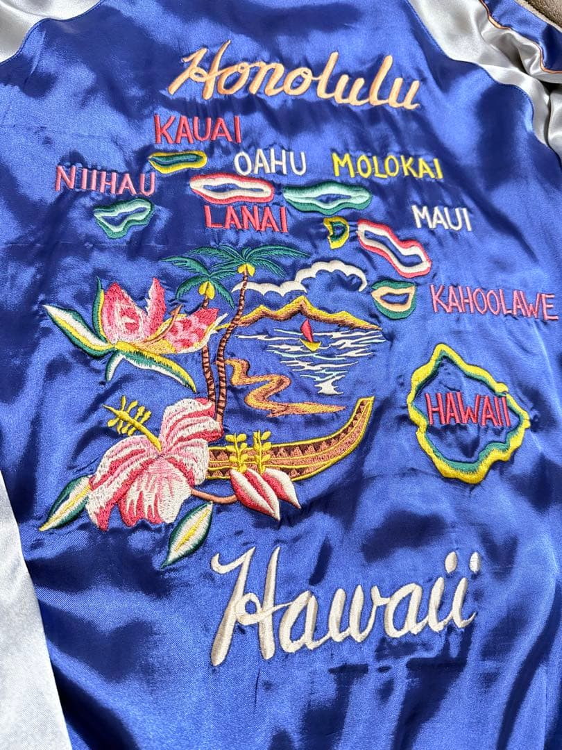 ２面用 テーラー東洋 Hawaii 虎 日本限定版 スカジャン vintage