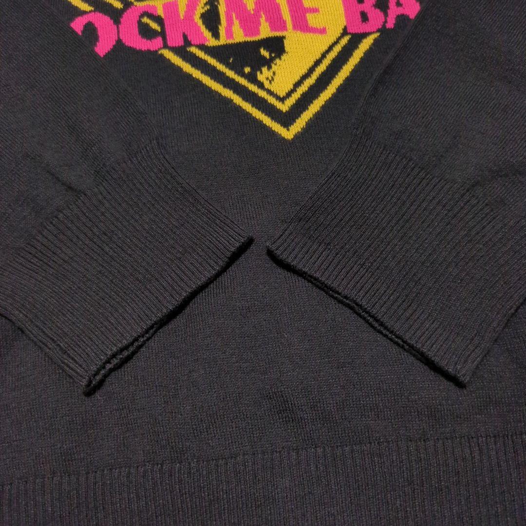 HYSTERIC GLAMOUR♦ROCK ME BABY 長袖 ニット 黒 L