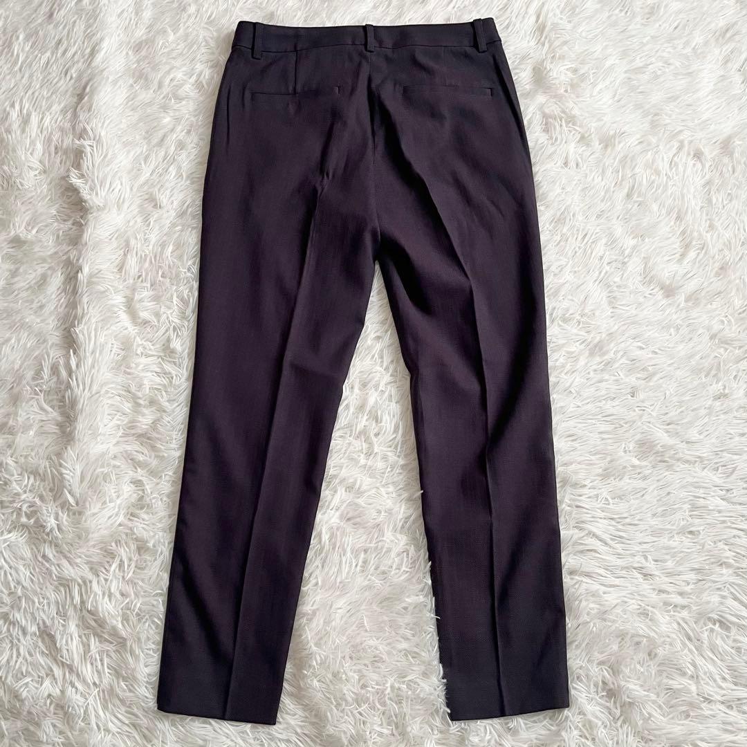 【未使用級】　グリーンレーベルリラクシング　パンツスーツ　ノーカラー　ネイビー