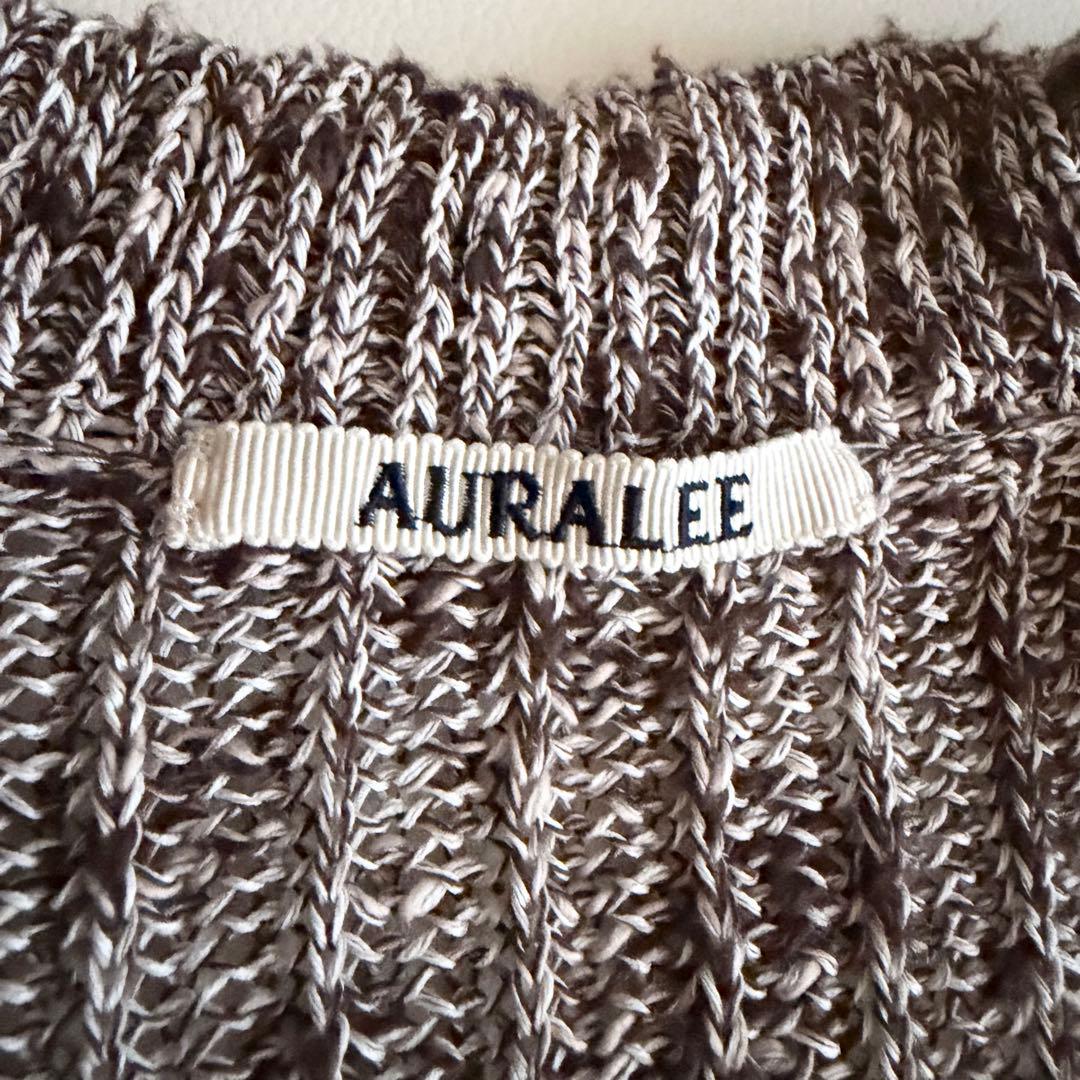 23SS 【オーラリー】コットンスラブリブスキッパーニット 小松菜奈着用 3