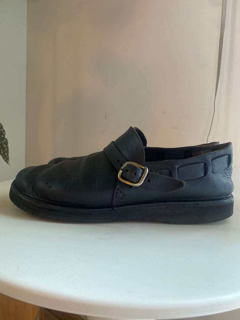 【Aurora Shoes 】ミドルイングリッシュレディース　ブラック8D