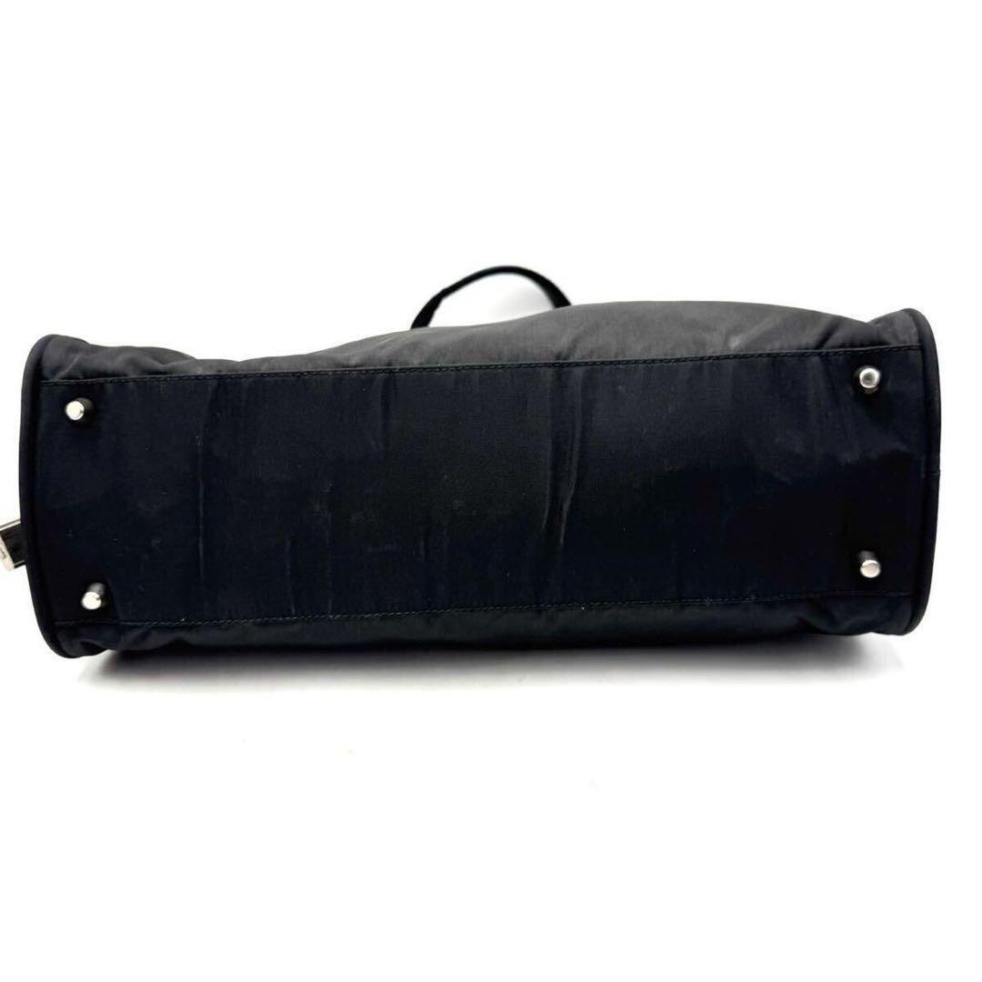 PRADA プラダ テスート ナイロン ミニボストン 三角ロゴ ブラック 黒