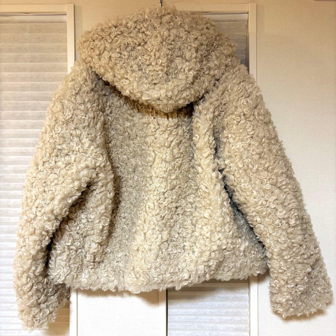 【美品】U by Spick&Span フェイクファー ダッフルコート