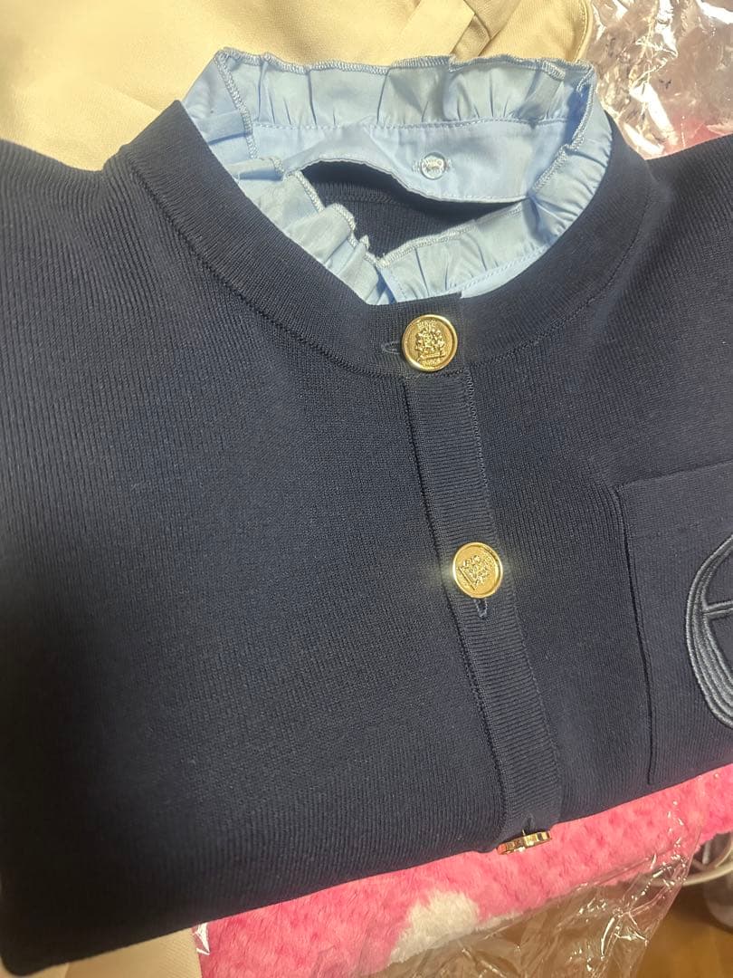 Attached collar ニットジャケット