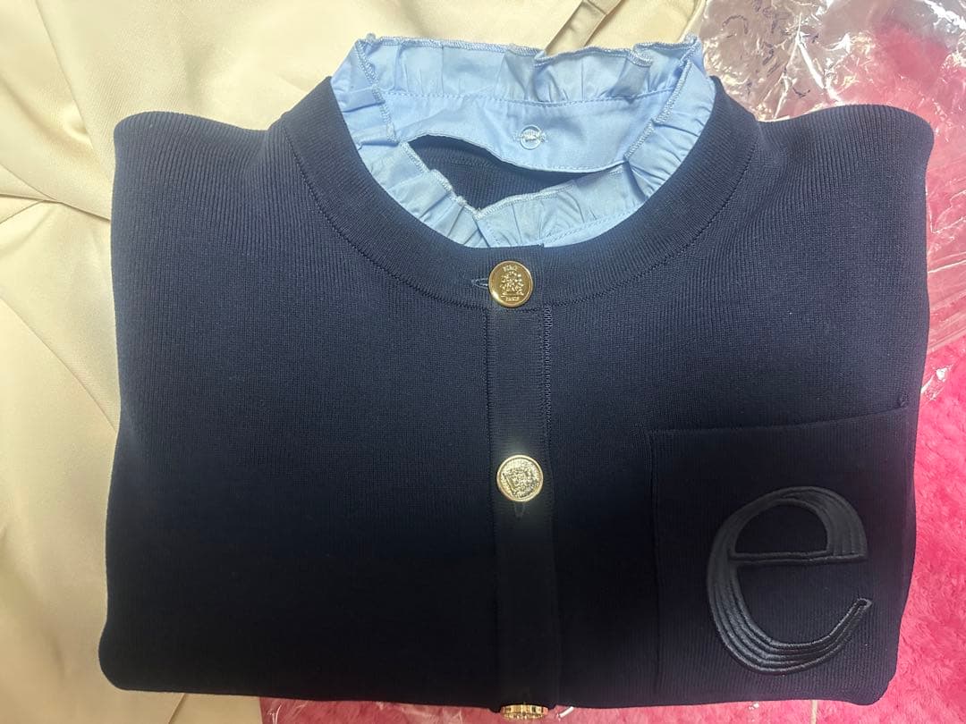 Attached collar ニットジャケット