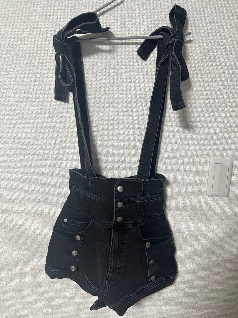 パンツ andmary Ribbon denim allinone