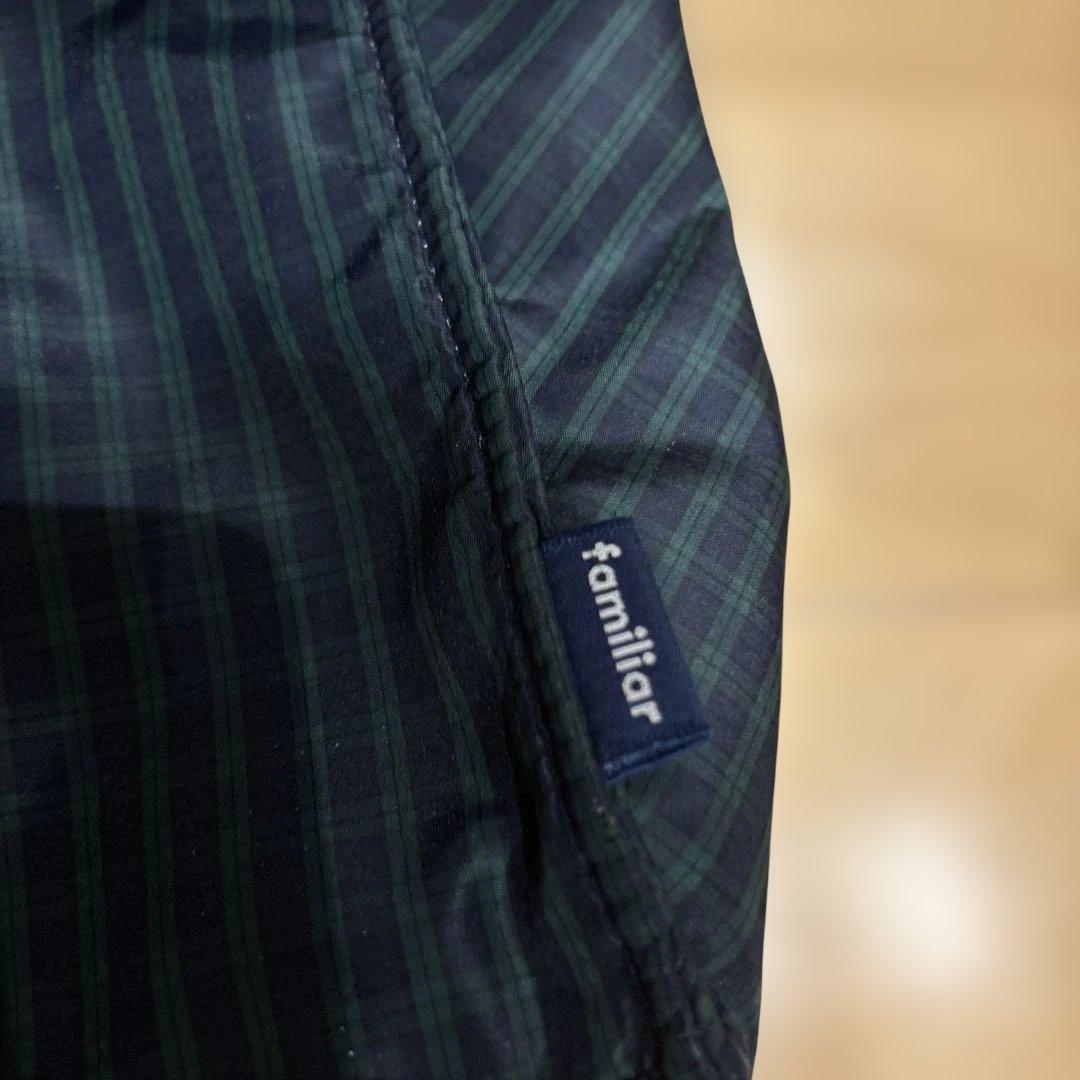 ♡ファミリア　ナイロン製チェックトートバッグ♡