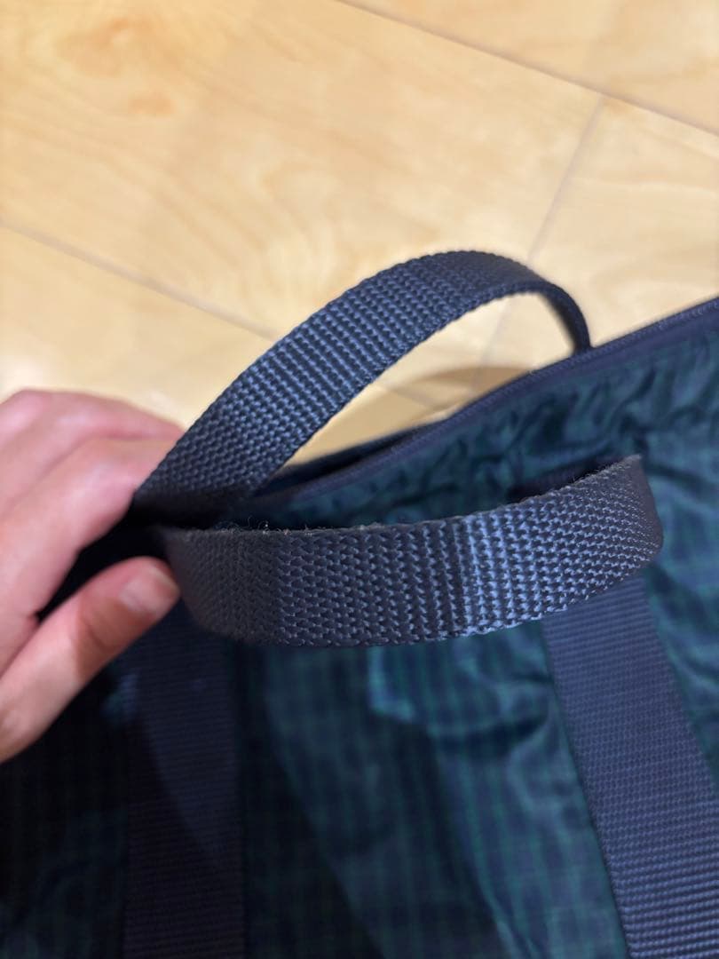 ♡ファミリア　ナイロン製チェックトートバッグ♡