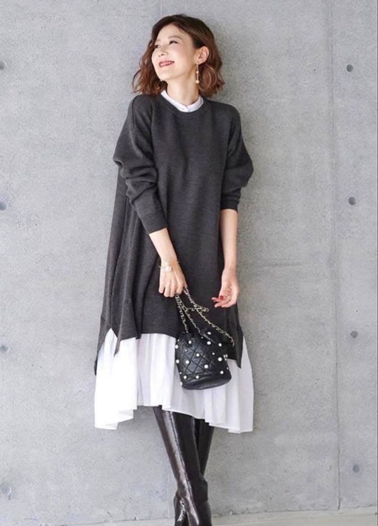 obli✳︎シャツドッキングワンピース