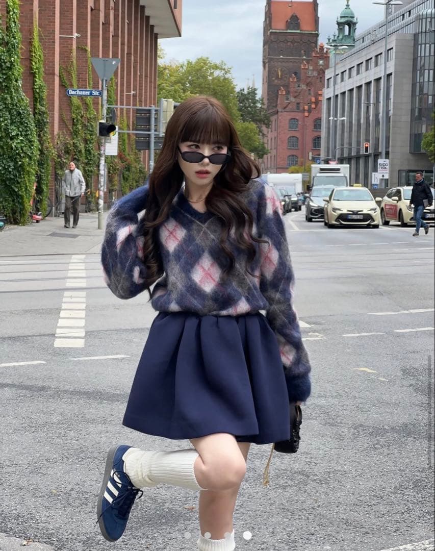 THE TOE Sendlinger Argyle Knit Navy sサイズ