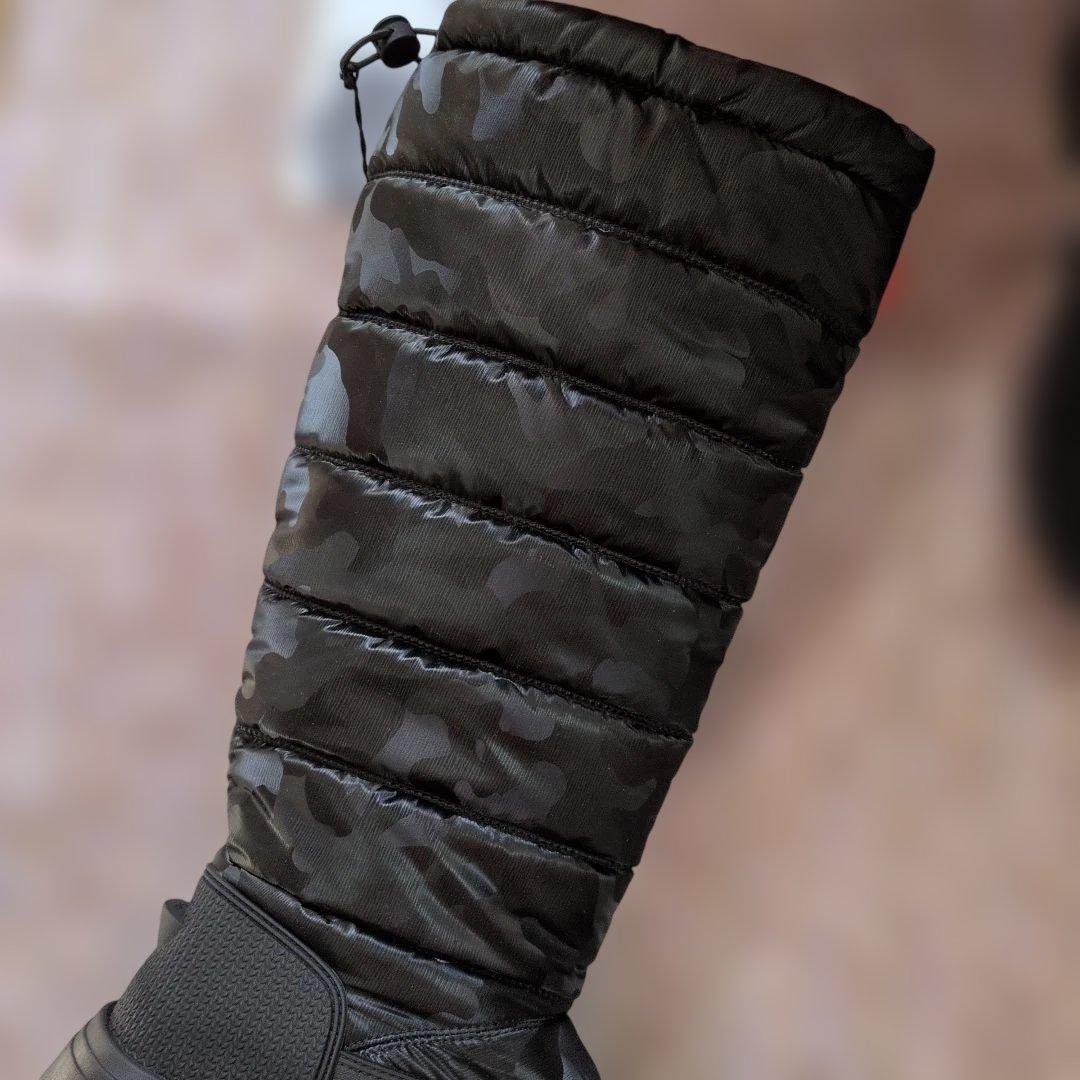 新品！HUNTER ブラック 迷彩 ロングブーツ　スノーブーツ