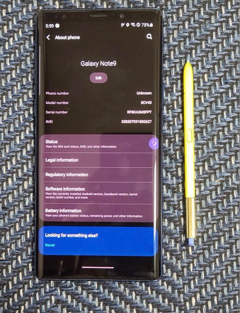 Galaxy Note9 SIMフリー本体 ケース付き