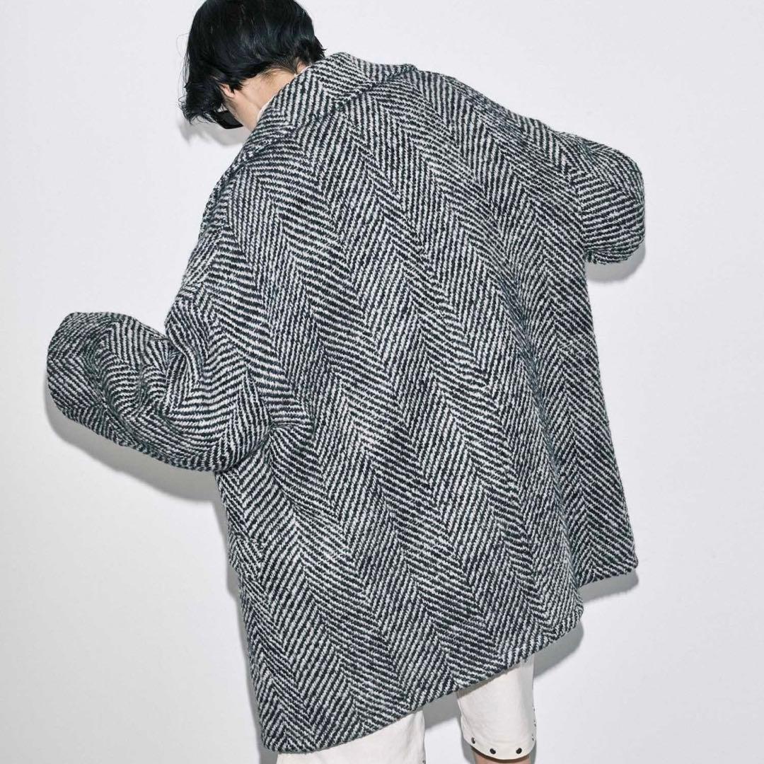 ビッグヘリンボーンミドルコート【MAISON SPECIAL/メゾンスペシャル】