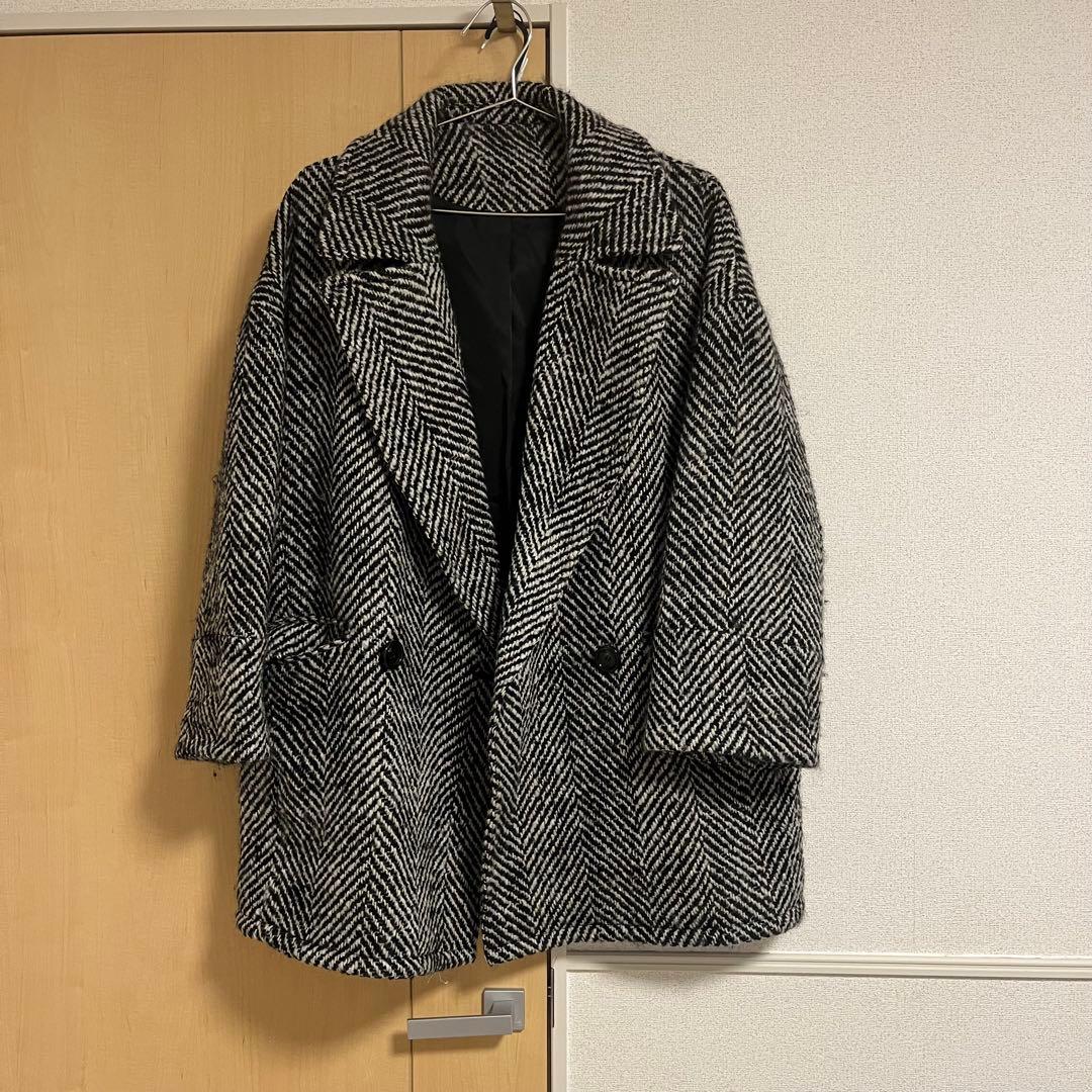 ビッグヘリンボーンミドルコート【MAISON SPECIAL/メゾンスペシャル】