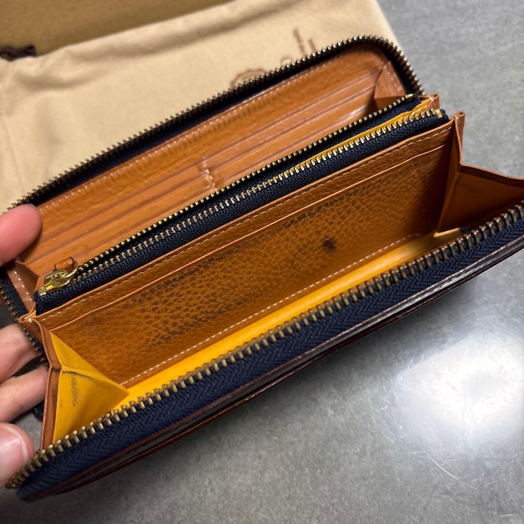 ガンゾGANZO リザード　ラウンドジップ長財布