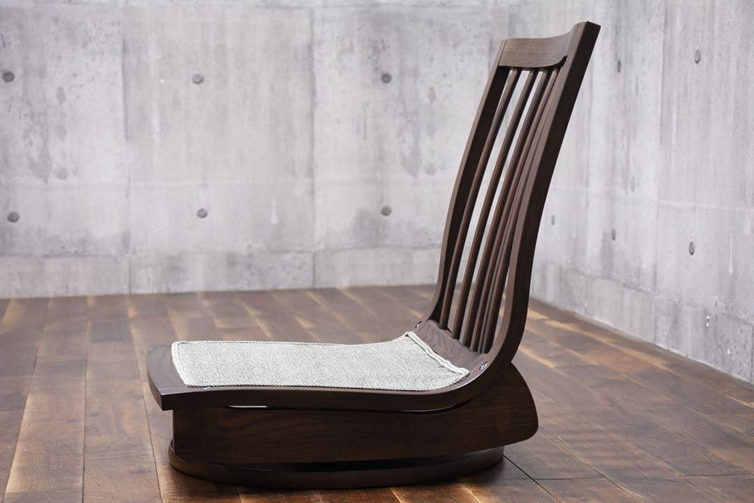 EBK22 展示品 カリモク 木組シリーズ 座椅子 CN5017 回転ベース