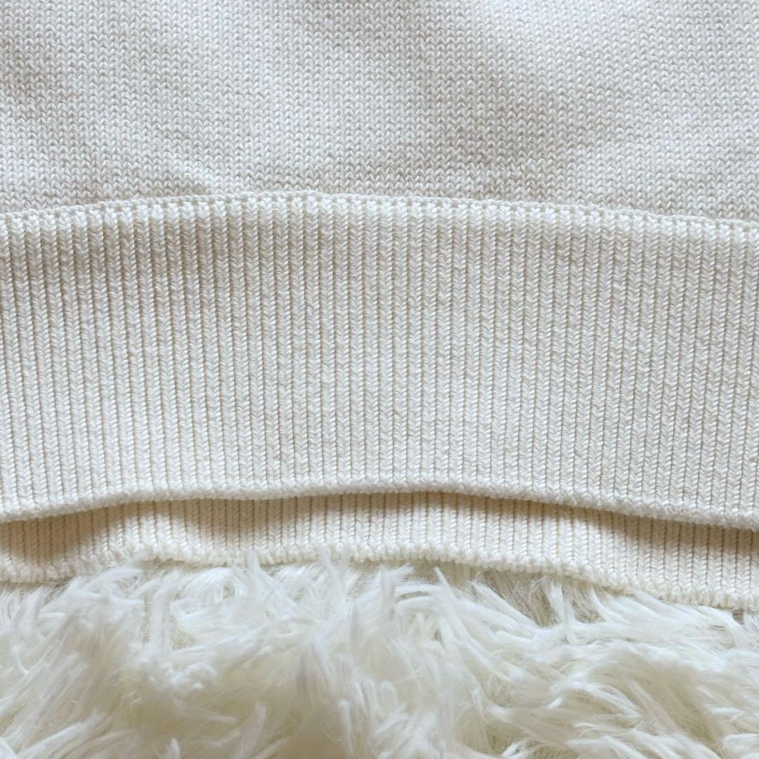 EVERYDAY I LIKE コットン　ニット　プルオーバー　白