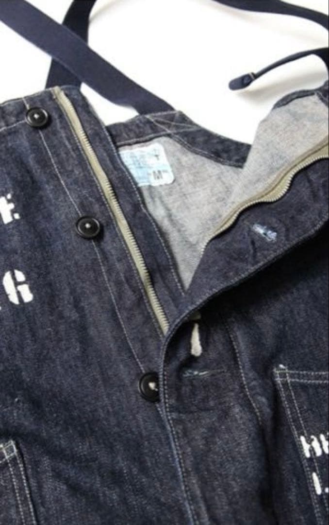 colimbo コリンボ デニム ビブ オーバーオール M カスタム ステンシル