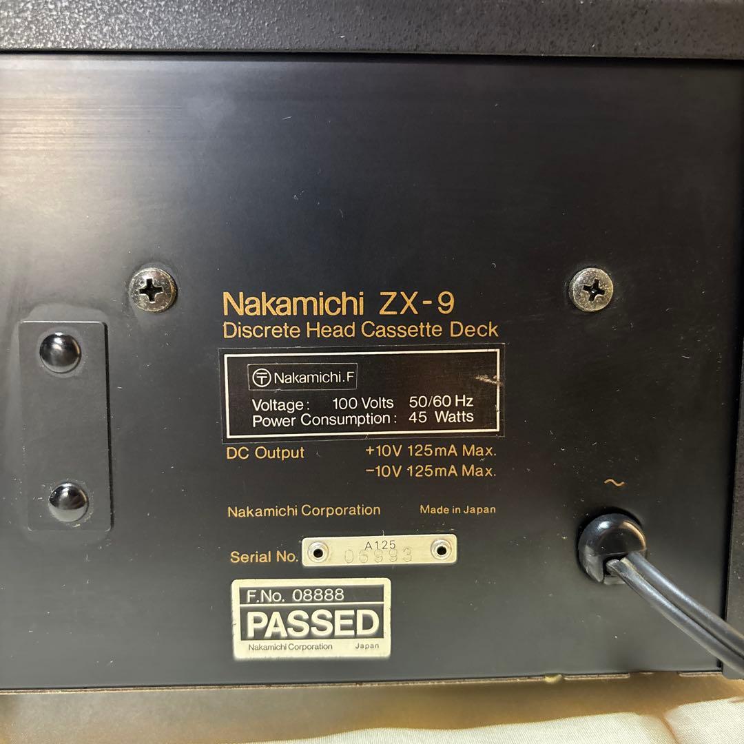 【希少名機】ナカミチ Nakamichi ZX-9 カセットデッキ ジャンク品