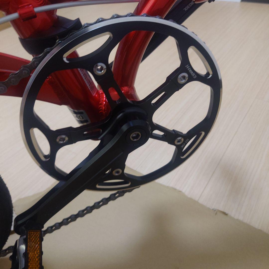 【マサさん用】ルノー（赤）7段変速 折りたたみ自転車（鍵・ライト・オイル等付）