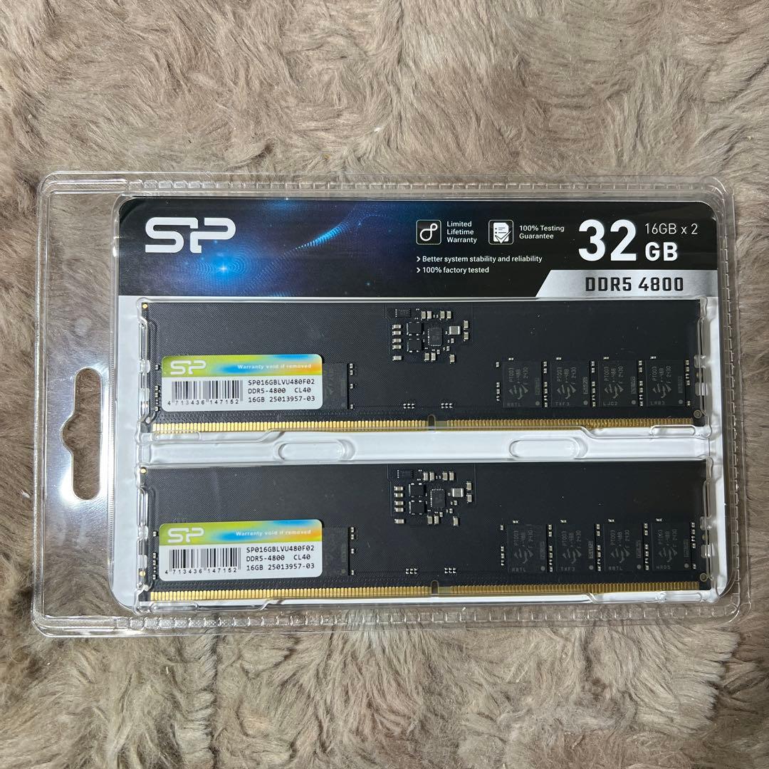 シリコンパワー DDR5 32GB (2x16GB) 4800MHz