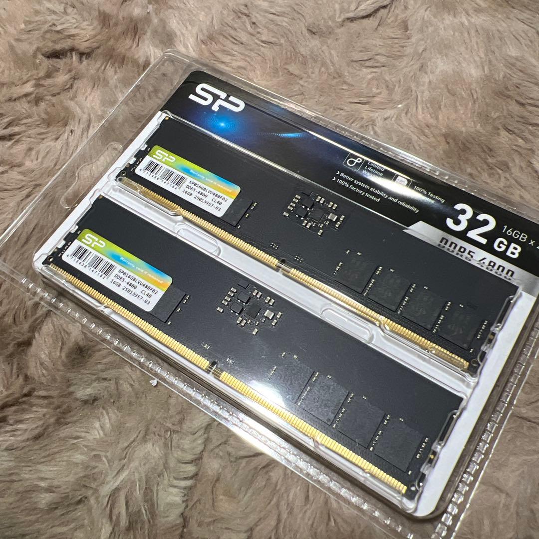 シリコンパワー DDR5 32GB (2x16GB) 4800MHz