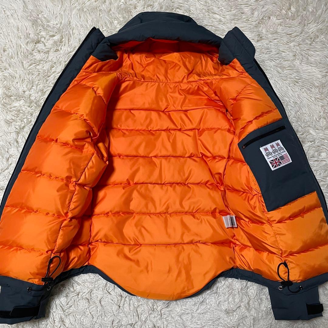 【T。。。Hashy】サイコバニー ダウンジャケット M 日本製 胸ロゴ