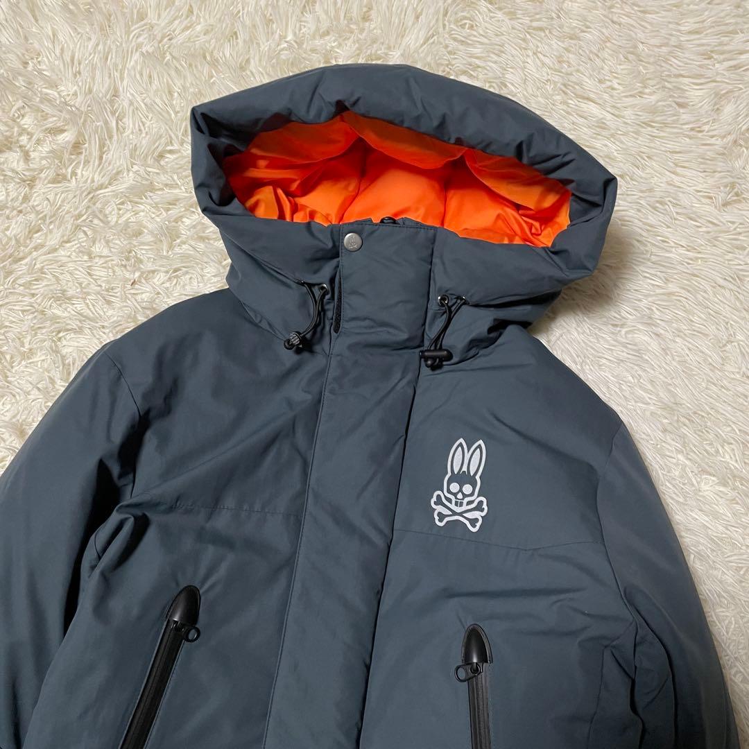 【T。。。Hashy】サイコバニー ダウンジャケット M 日本製 胸ロゴ