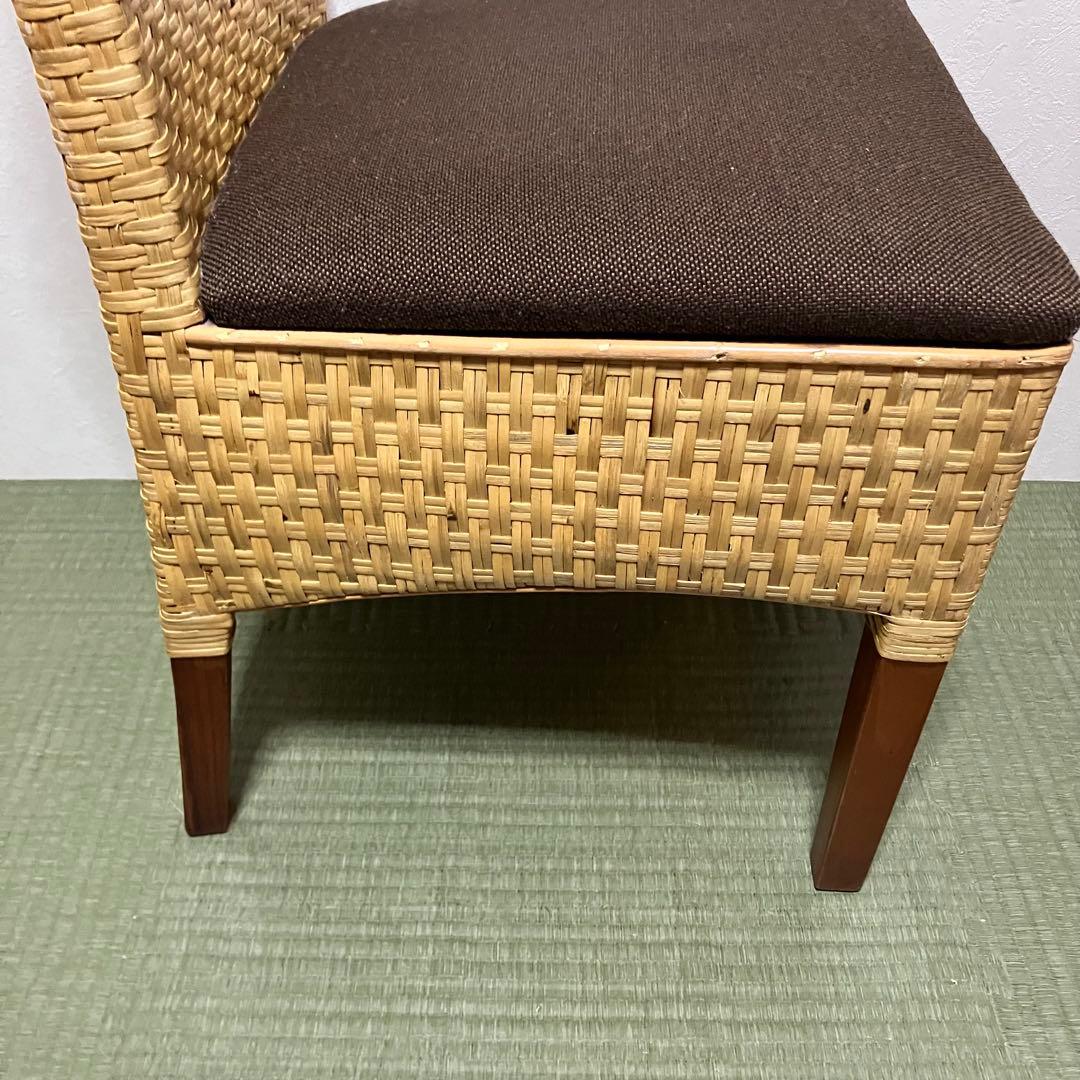 【希少】桜屋工業 チェリーファニチュア ラタンチェア 編み込み