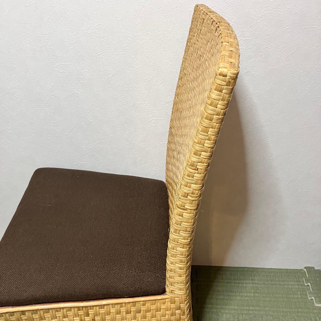 【希少】桜屋工業 チェリーファニチュア ラタンチェア 編み込み
